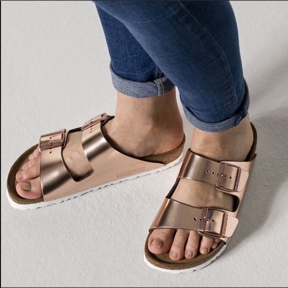 🆕 Birkenstock x Anthropologie arizona metallic - Picture 11 of 11